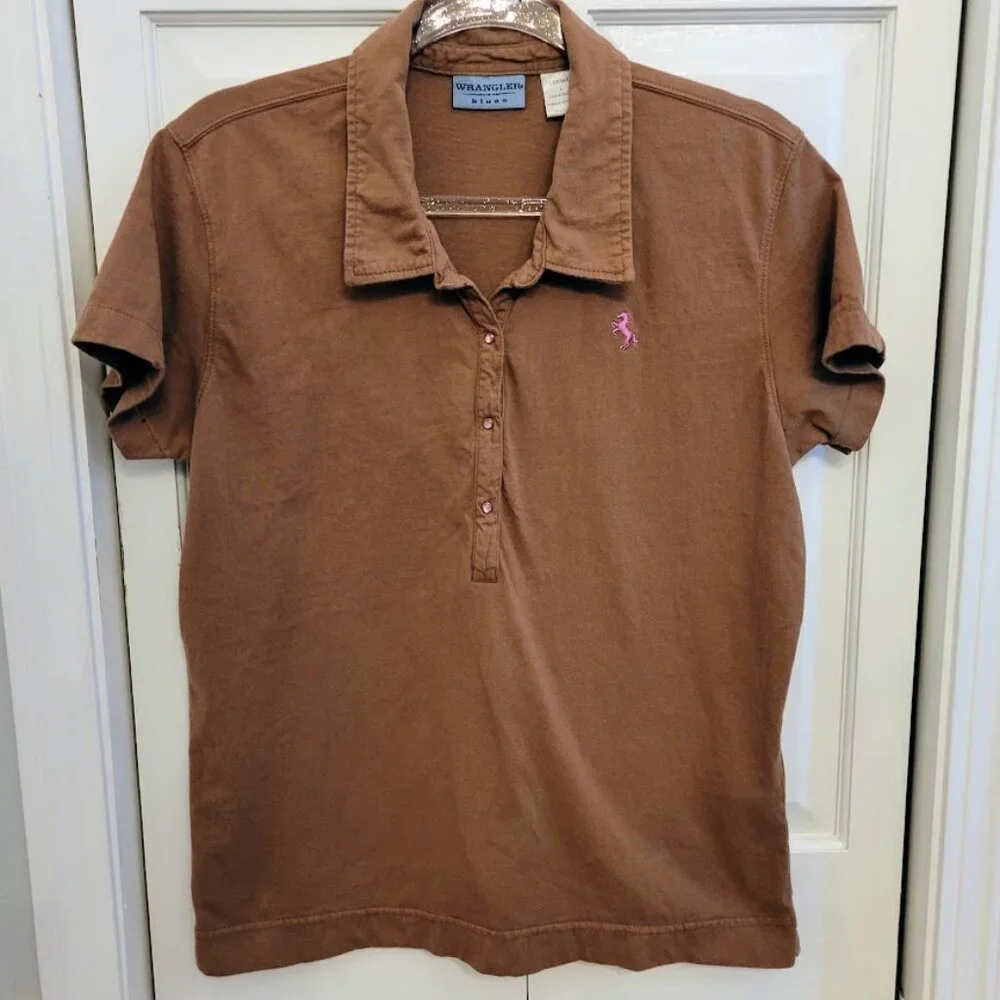 Wrangler Blues Polo Shirt, Women's Large - Picture 3 of 6